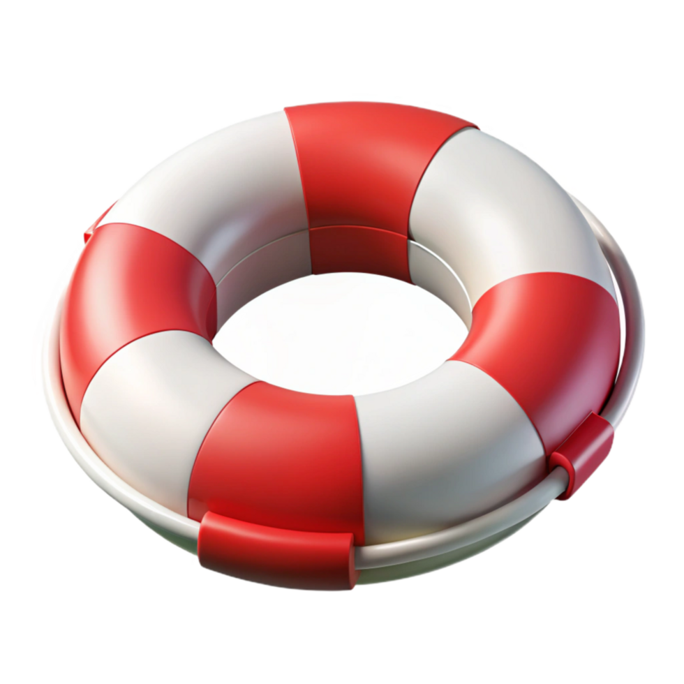 magnificent abstract Lifeguard Buoy Ring Red and White Isolated Cutout high resolution png