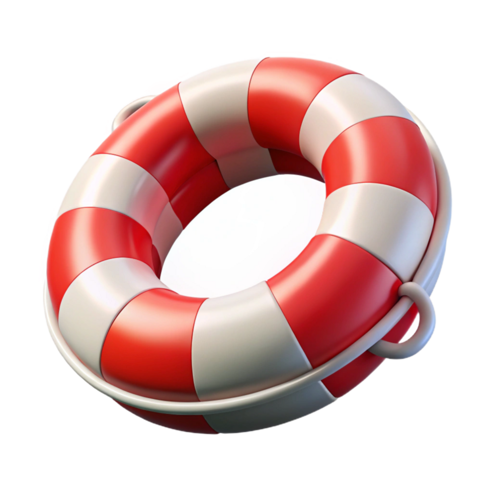 wonderful abstract Lifeguard Rescue Buoy Red White Isolated Element exclusive png