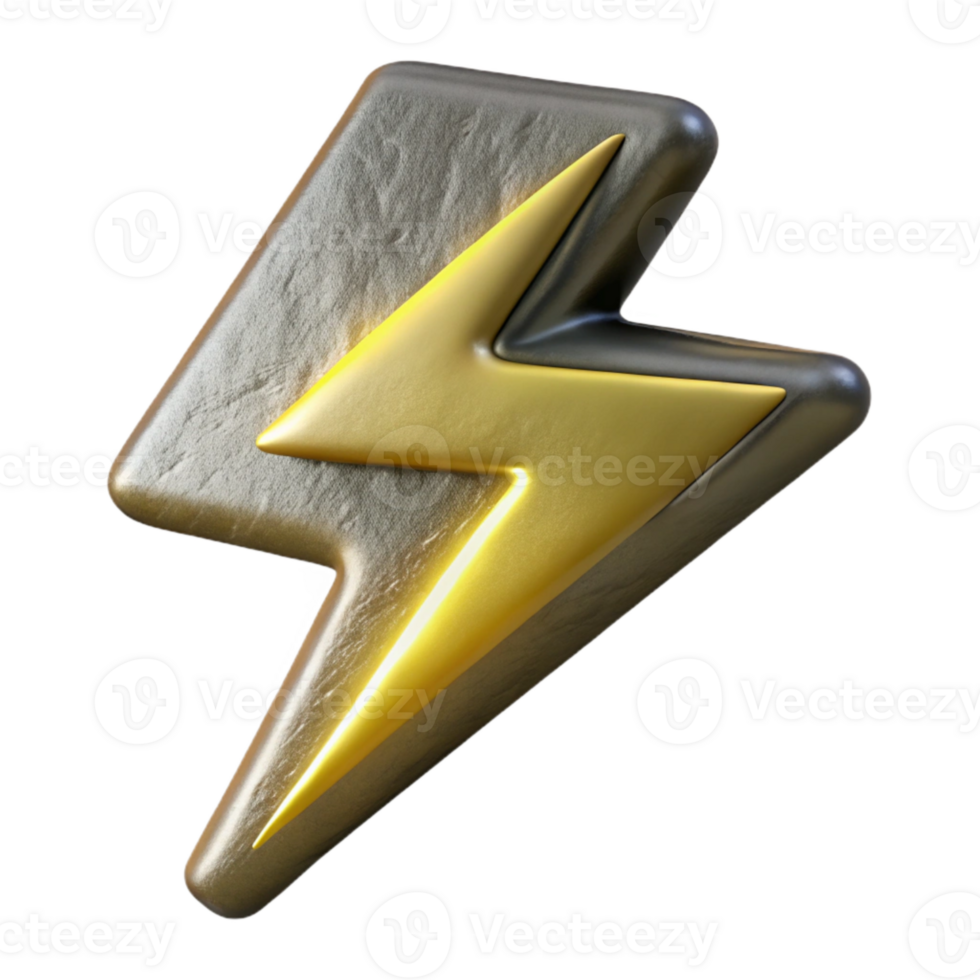 dramatic rustic Lightning Bolt Jagged Shape Cutout authentic png