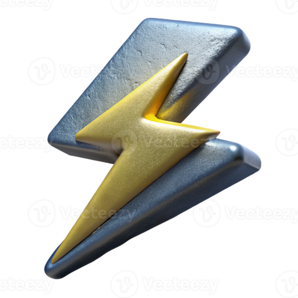 impressive traditional Lightning Bolt Jagged Shape Cutout premium png