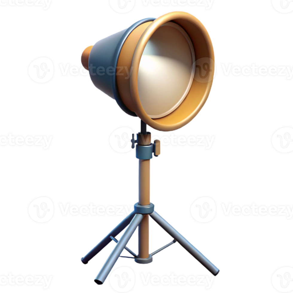 stunning vintage Light Stand with Softbox Transparent Background high quality png