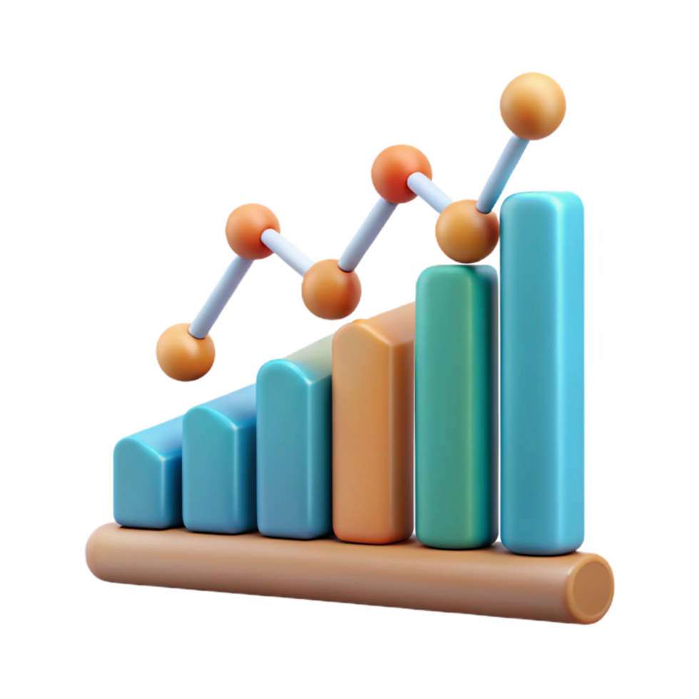magnificent vintage Line Graph Showing Growth Transparent Background genuine png