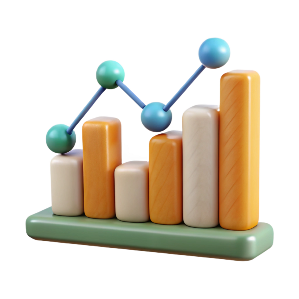 extraordinary traditional Line Graph Showing Growth Transparent Background high quality png