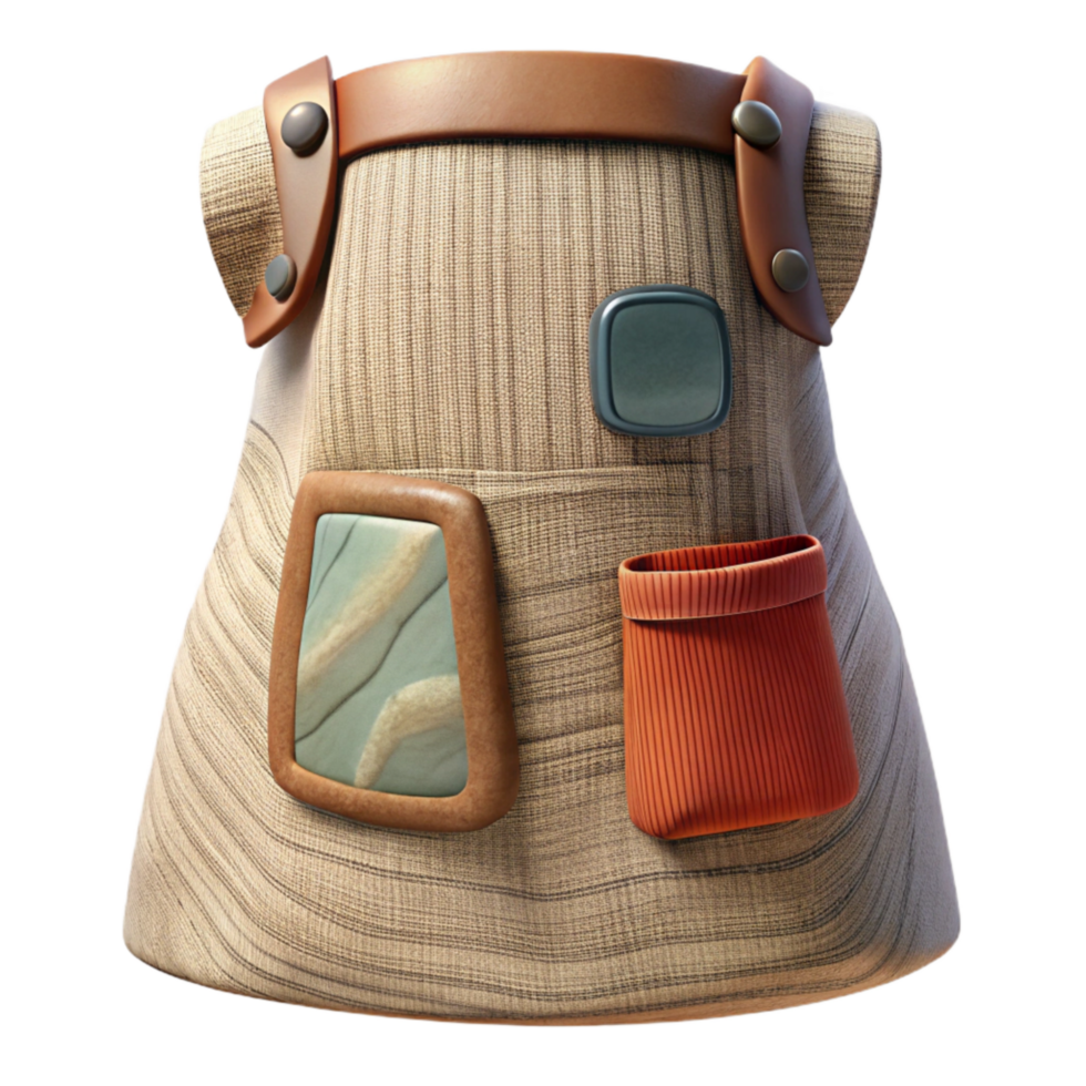 elegant artistic Linen Dress Pocket Closeup Transparent Element professional png