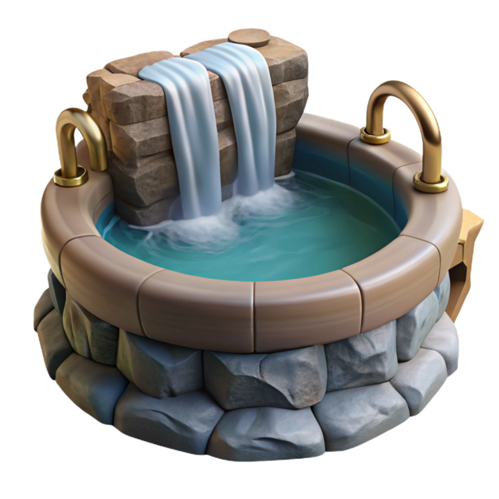 dramatic vintage Lower Yosemite Fall Plunge Pool Cutout original png