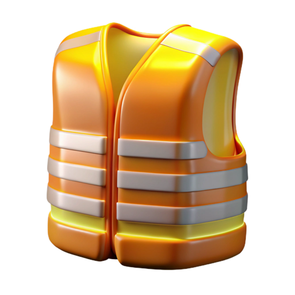 elegant modern Luminescent Vest Safety Stripes Cutout high resolution png