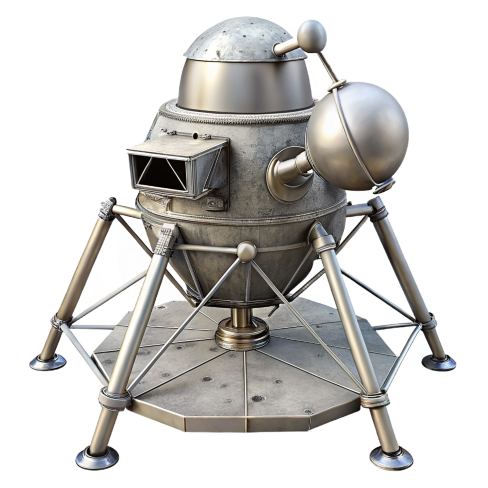 magnificent abstract Lunar Module Ascent Stage Liftoff Transparent Background Cutout professional png