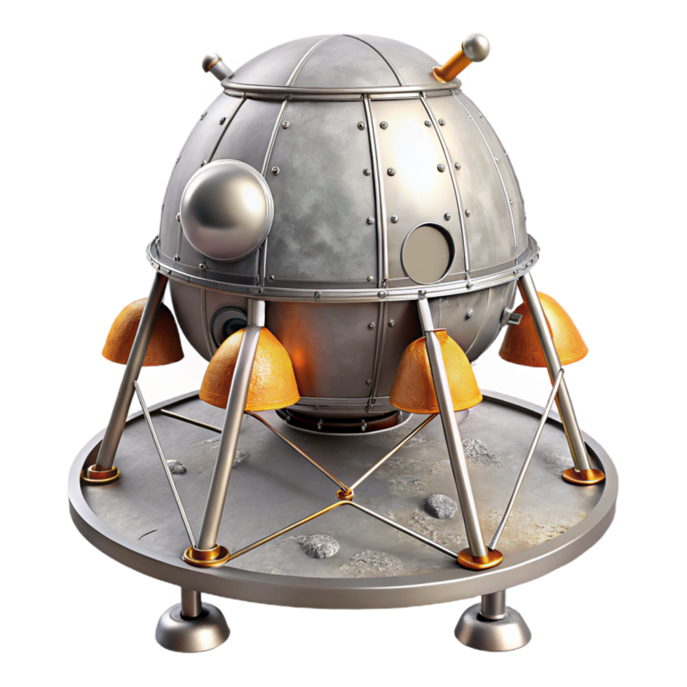 extraordinary abstract Lunar Module Descent Stage Isolated Image original png