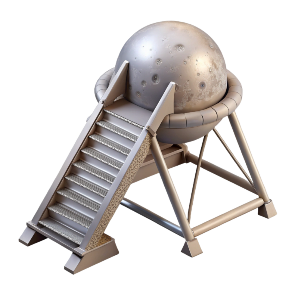 elegant modern Lunar Module Ladder Extended Down professional png