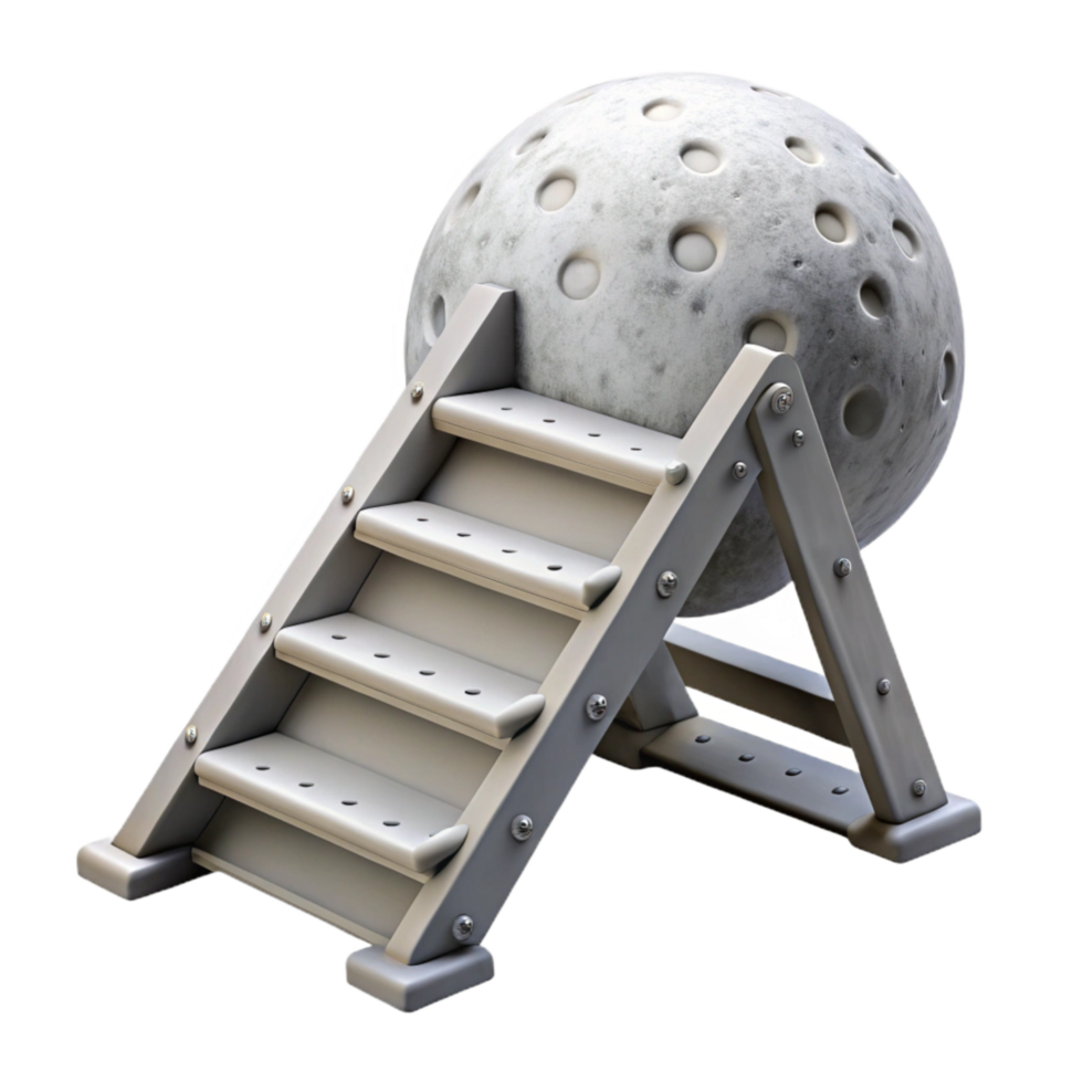 wonderful classic Lunar Module Ladder Cutout with Descent Steps genuine png