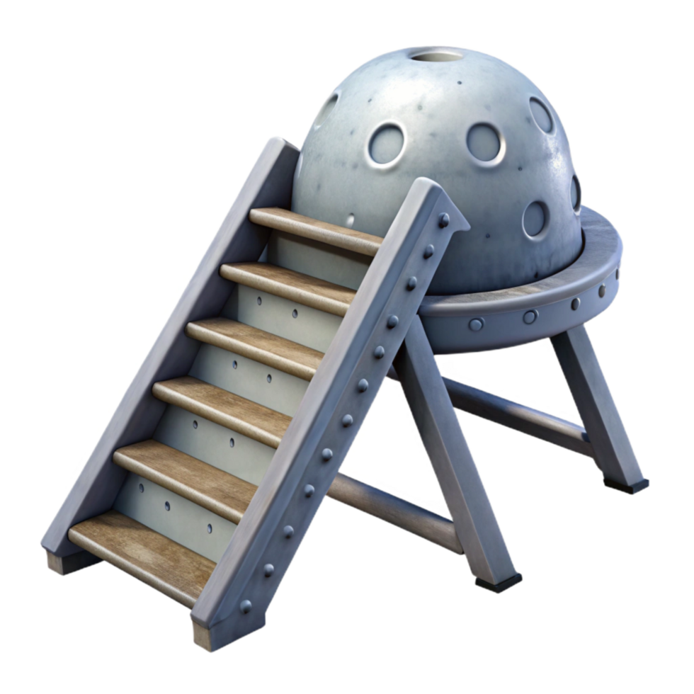 extraordinary traditional Lunar Module Ladder Cutout with Descent Steps detailed png