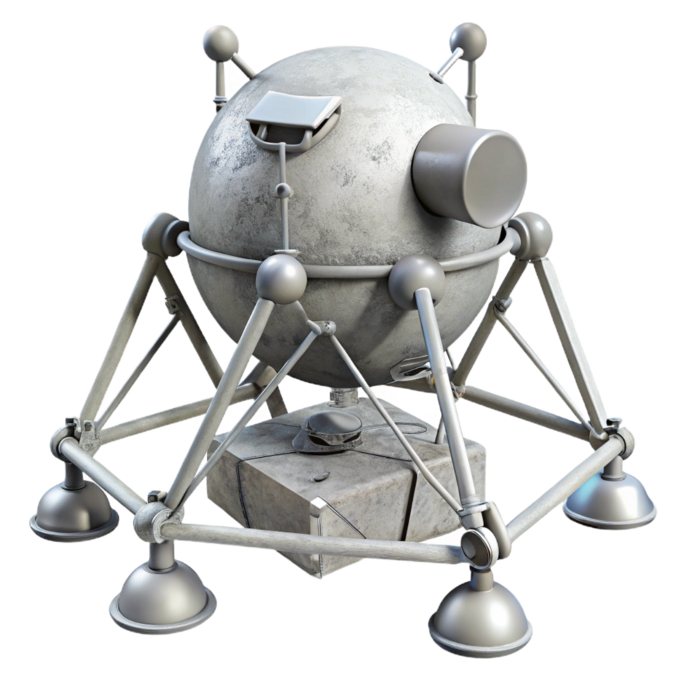 magnificent traditional Lunar Module Landing Gear Isolated high quality png