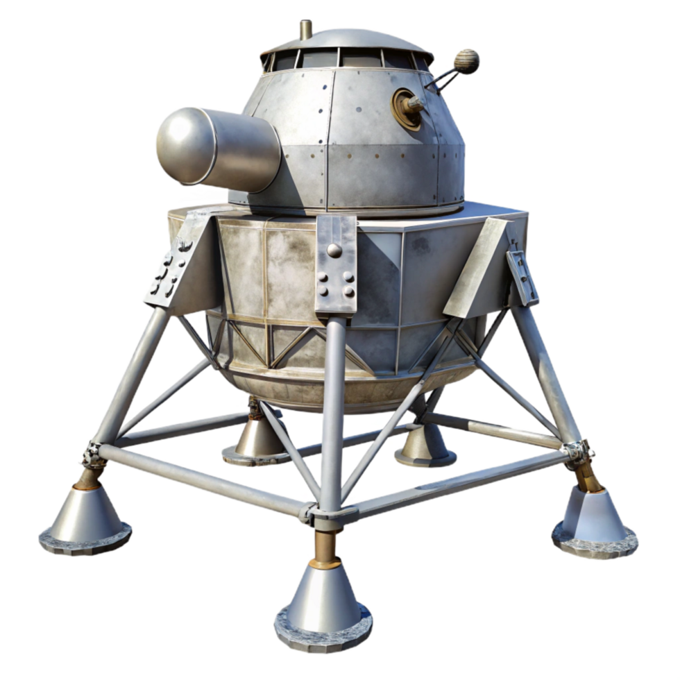 wonderful contemporary Lunar Module Landing Legs Extended Isolated Image premium png