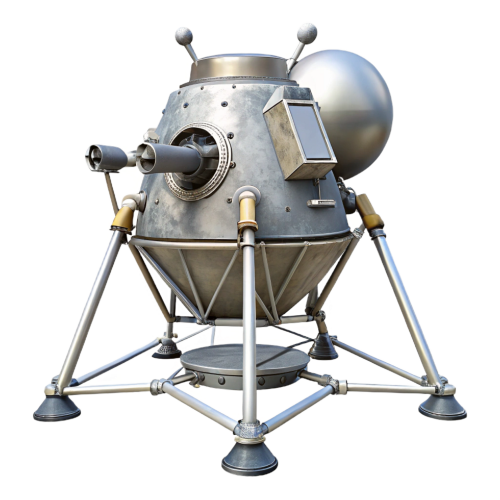 extraordinary modern Lunar Module Landing Legs Extended Isolated Image exclusive png