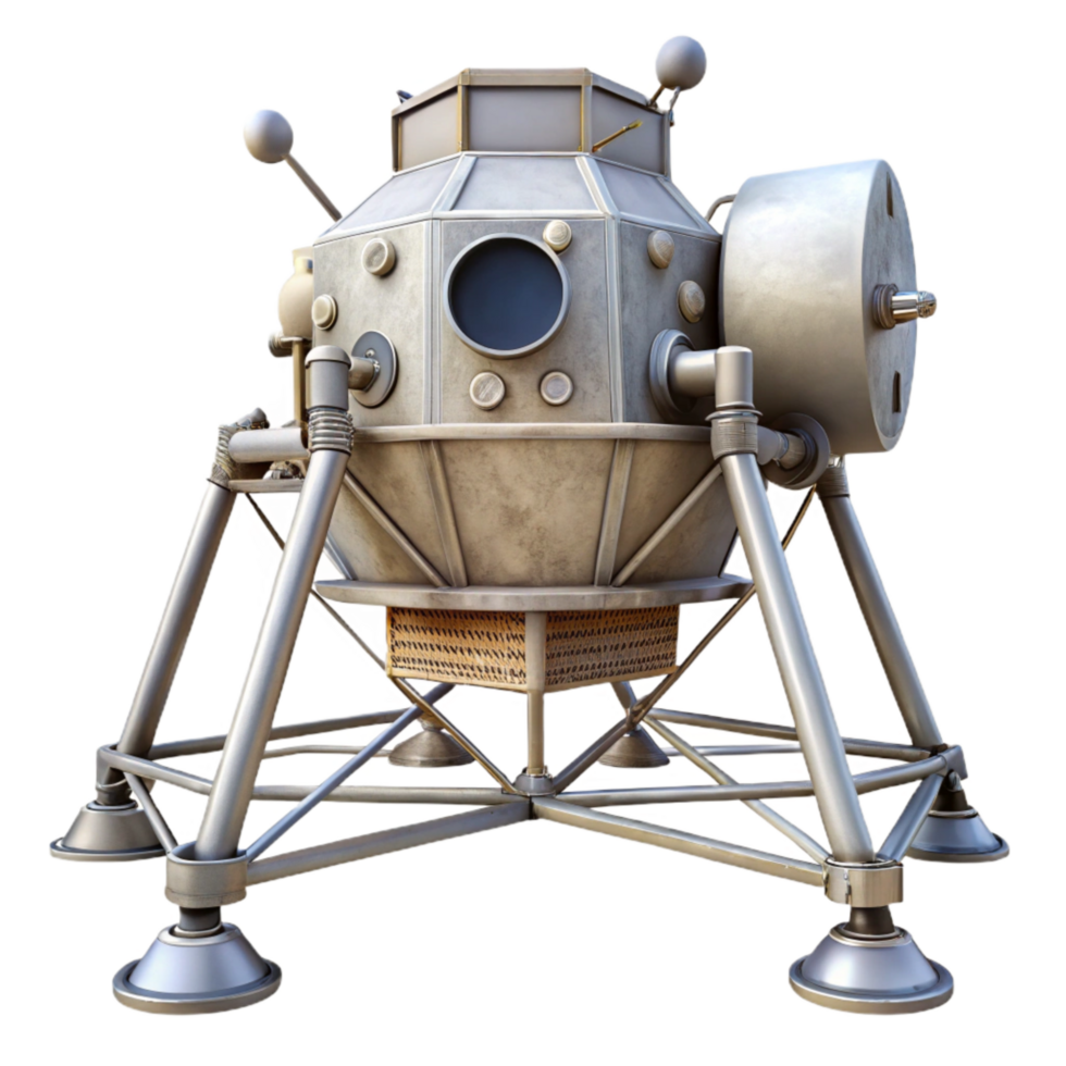 stunning classic Lunar Module with Landing Legs premium png