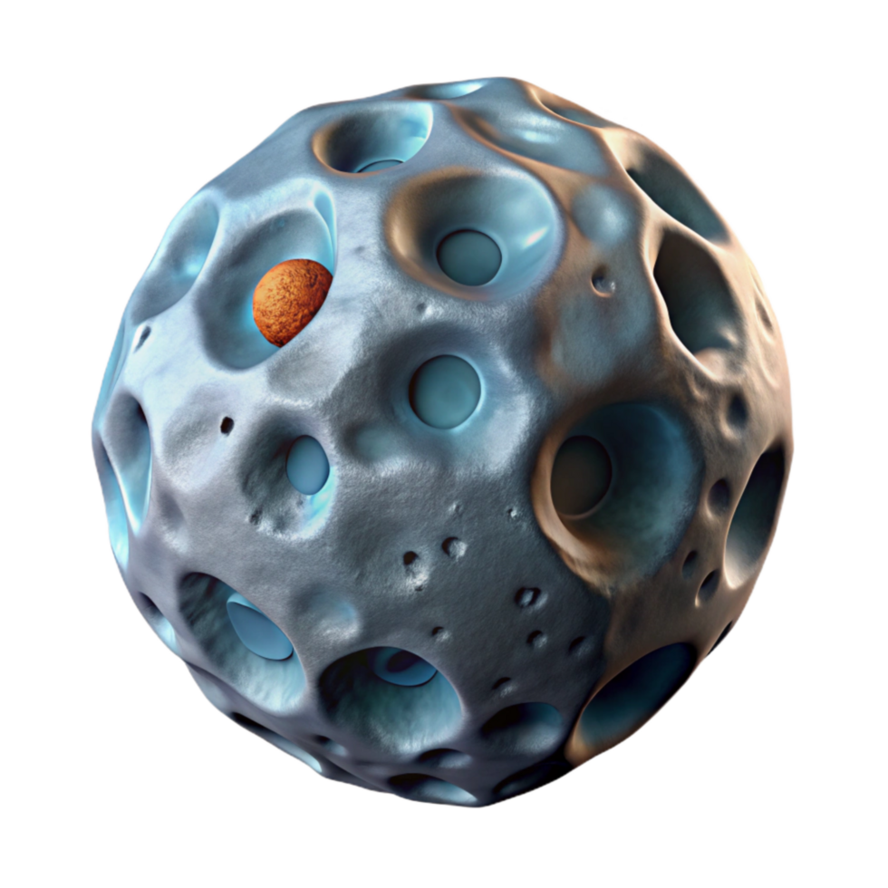 impressive minimalist Lunar Rock Cutout with Mineral Composition exclusive png