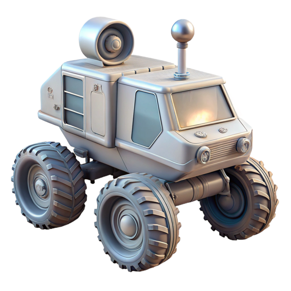 extraordinary abstract Lunar Rover Side Angle Transparent Background Isolated original png
