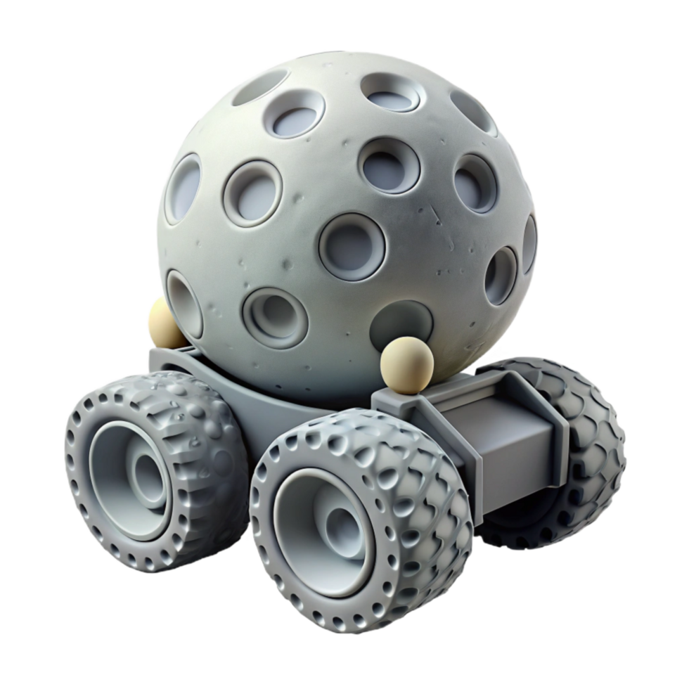 extraordinary creative Lunar Rover Tracks on Surface Detailed Texture Cutout genuine png