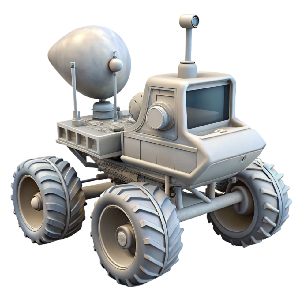 stunning artistic Lunar Rover Side Angle Transparent Background Isolated exclusive png