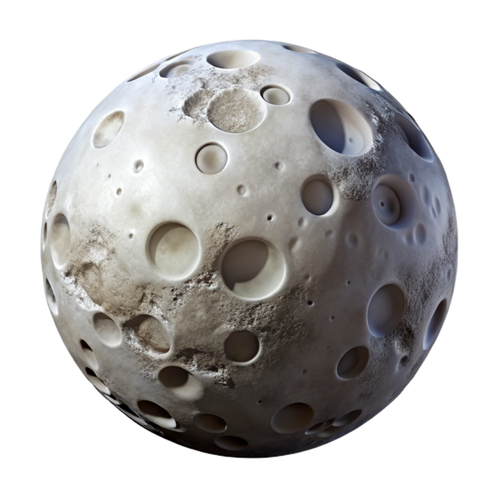 impressive vintage Lunar Surface Cutout with Rock Formations genuine png