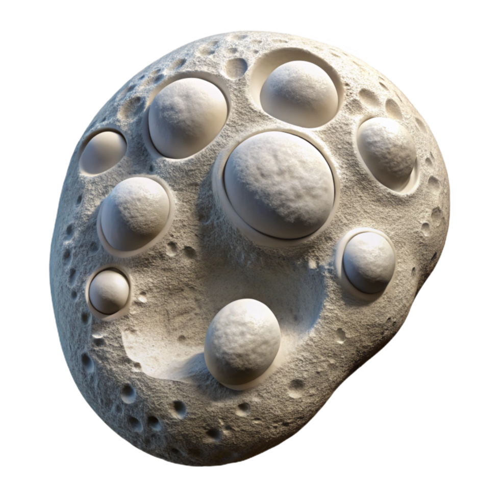 serene minimalist Lunar Surface Footprint in Dust genuine png