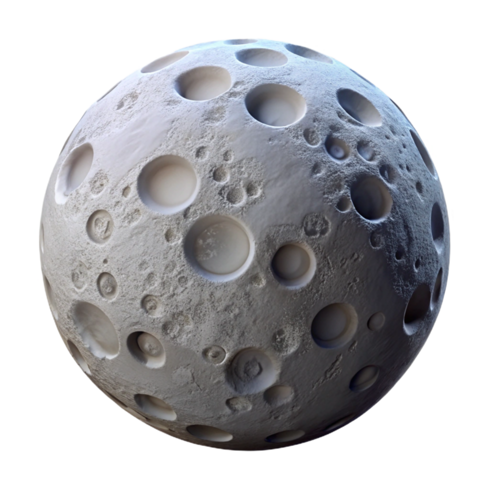 elegant rustic Lunar Surface Cutout with Rock Formations professional png