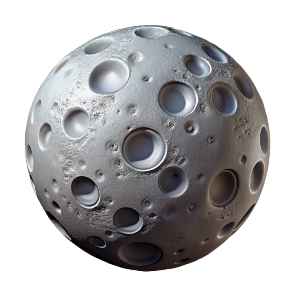 wonderful vintage Lunar Surface Cutout with Rock Formations premium png