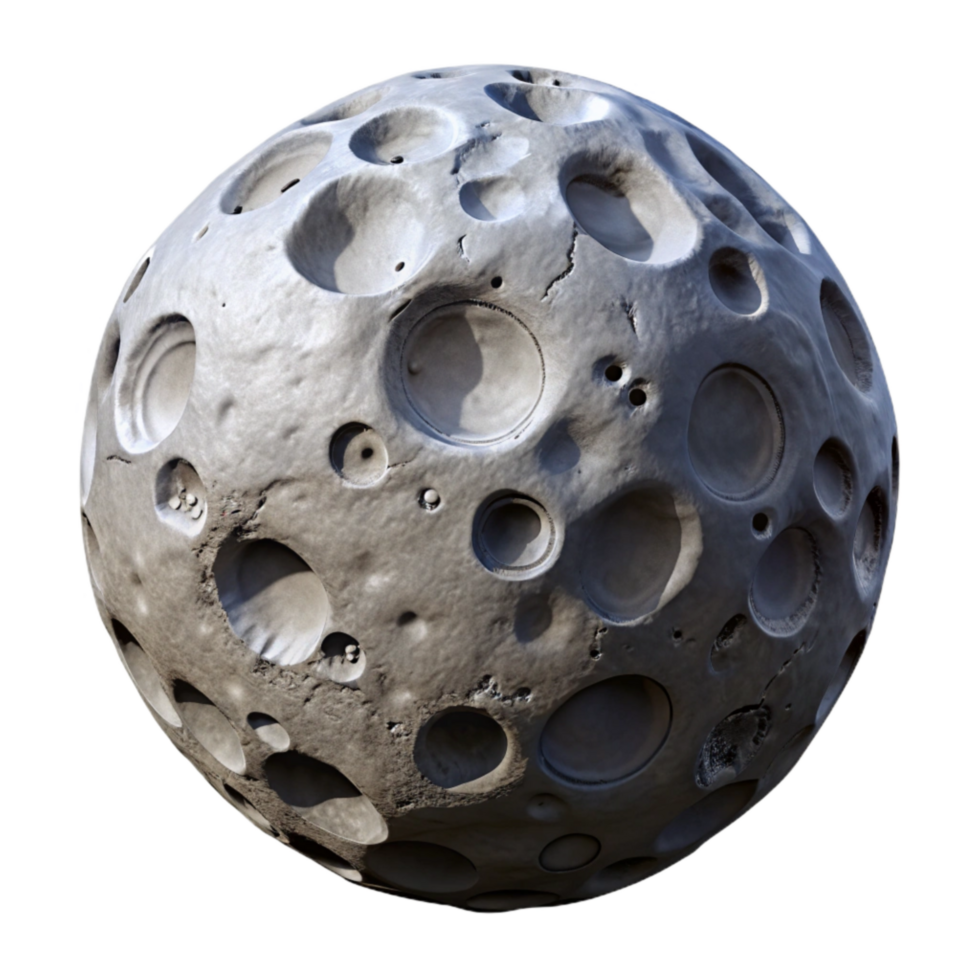elegant modern Lunar Surface Cutout with Rock Formations exclusive png