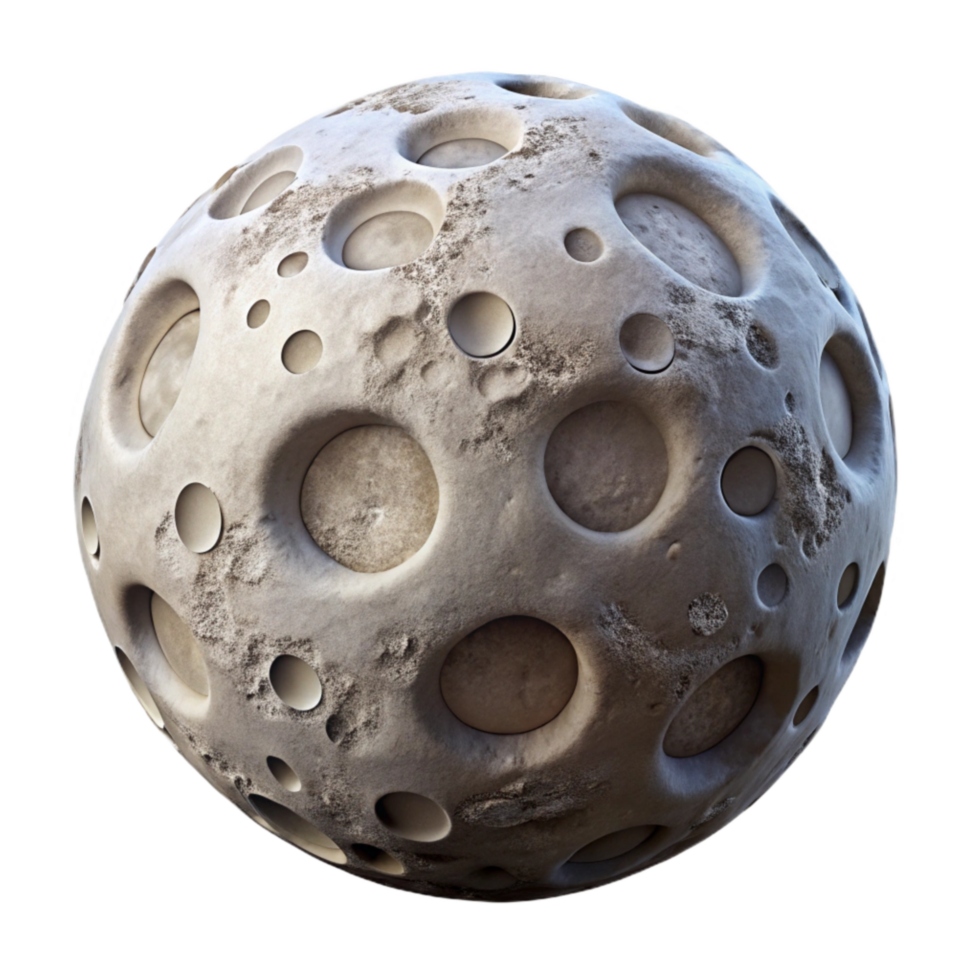 impressive abstract Lunar Surface Cutout with Rock Formations high quality png