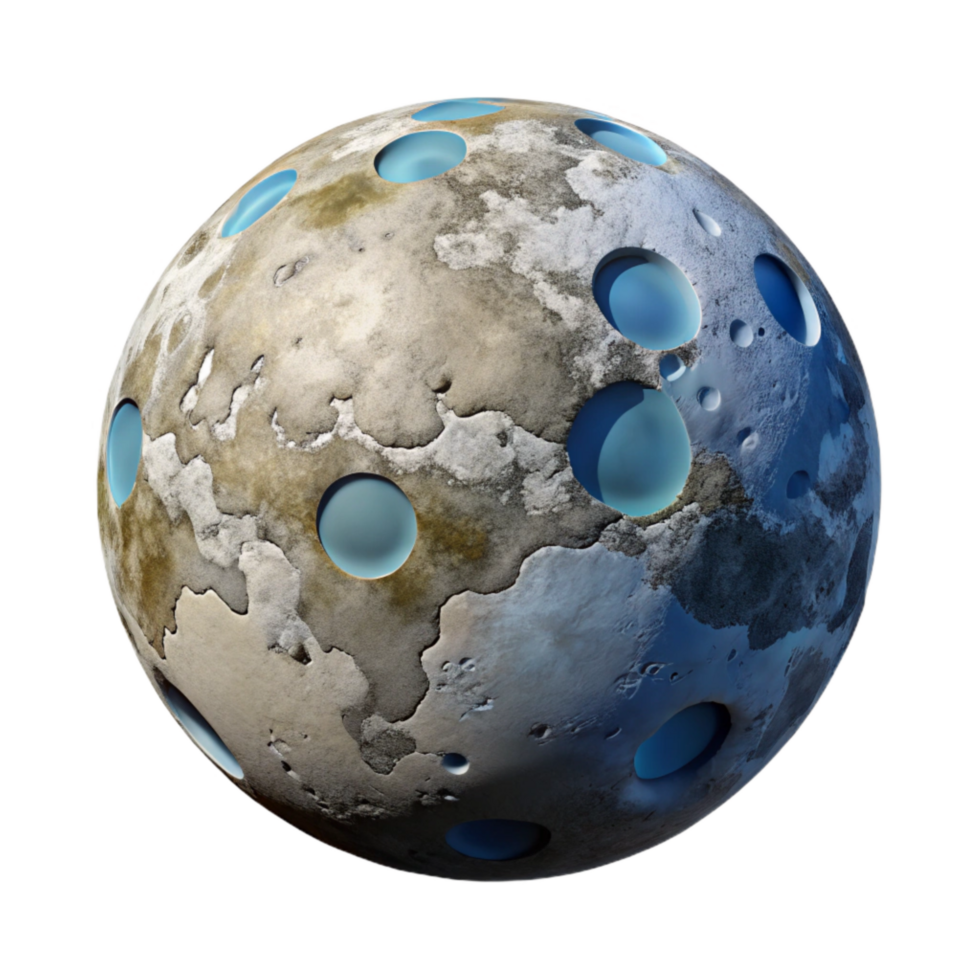 extraordinary abstract Lunar Surface with Earth in Distance png