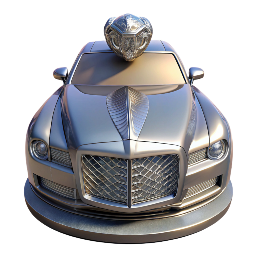 impressive artistic Luxury Car Hood Ornament Isolated Element authentic png