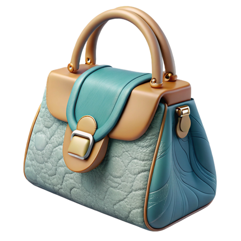 serene contemporary Luxury Handbag Top Handle Top View Cutout genuine png