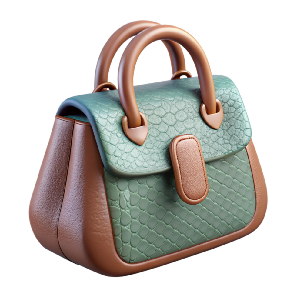 vibrant modern Luxury Handbag Top Handle Top View Cutout exclusive png