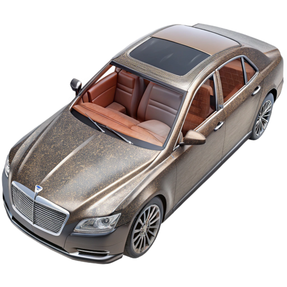 dramatic modern Luxury Sedan Interior Detail Shot Transparent Background professional png