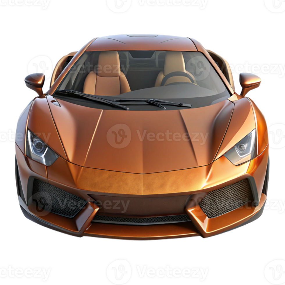 dramatic abstract Luxury Sports Car Front View authentic png