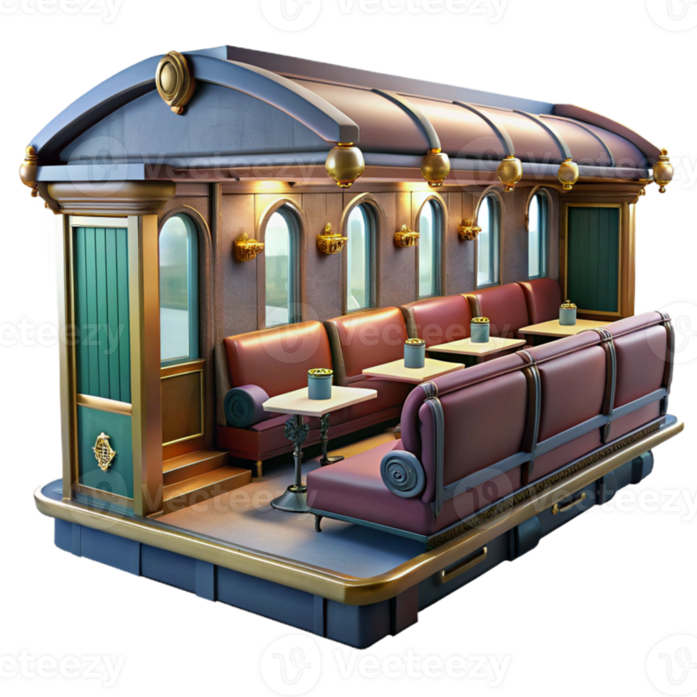 extraordinary rustic Luxury Train Car Interior Transparent high resolution png