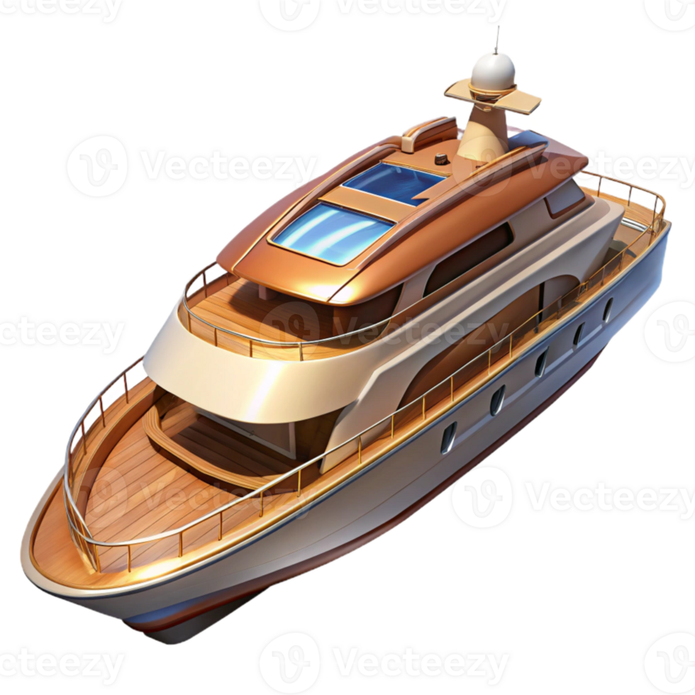 beautiful modern Luxury Yacht Side View Cutout on Transparent Background exclusive png
