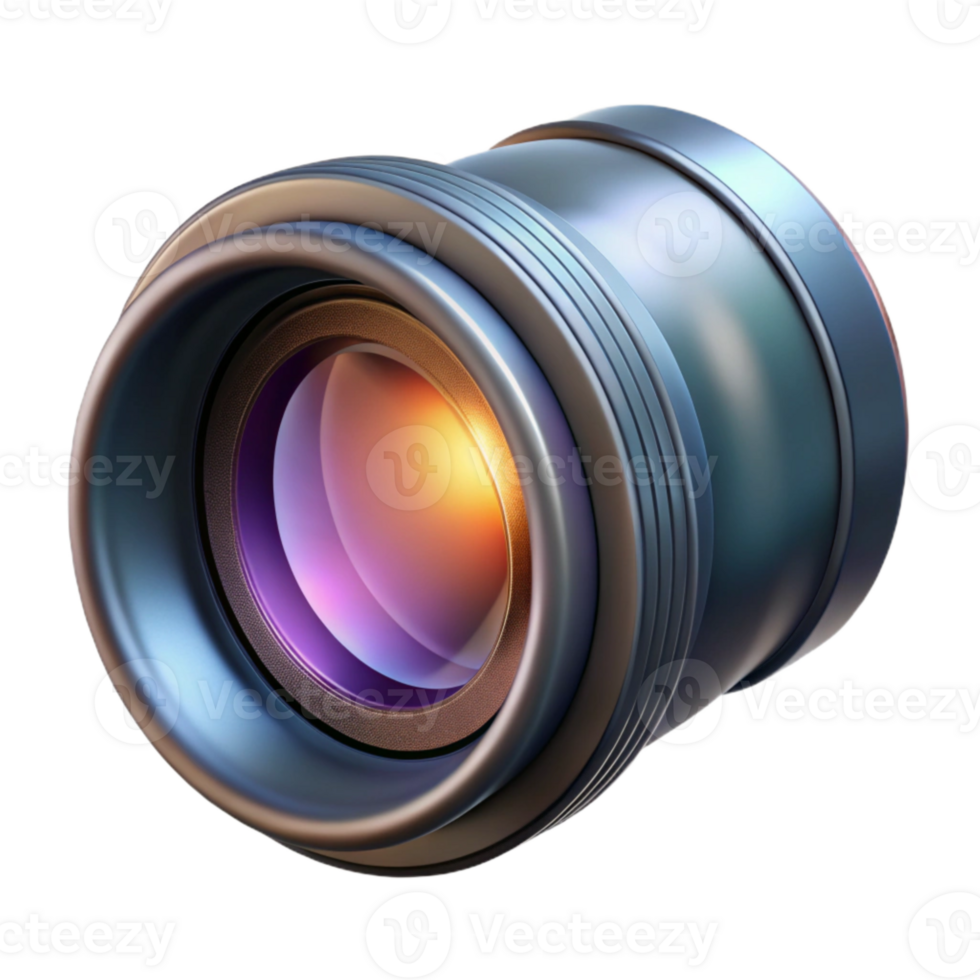 vibrant creative Macro Photography Lens Extreme Closeup Isolated authentic png