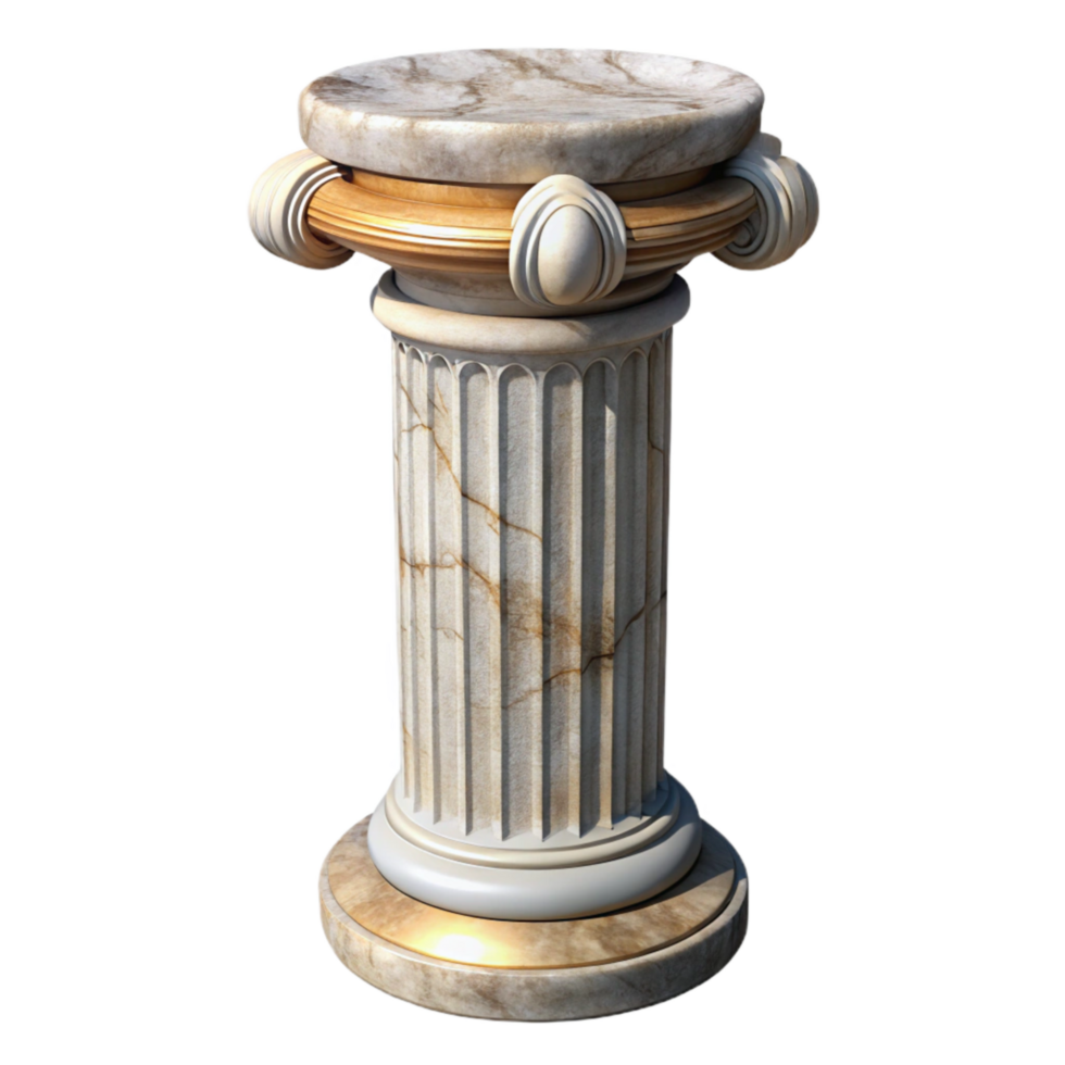 extraordinary abstract Marble Column Detail Front View Isolated high resolution png