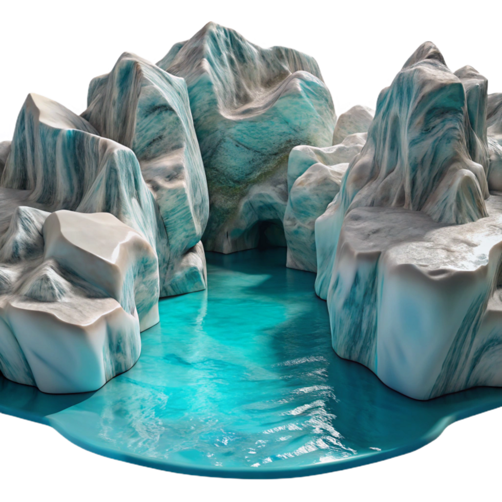 vibrant creative Marble Caves Chile Turquoise Water Reflections Cutout original png