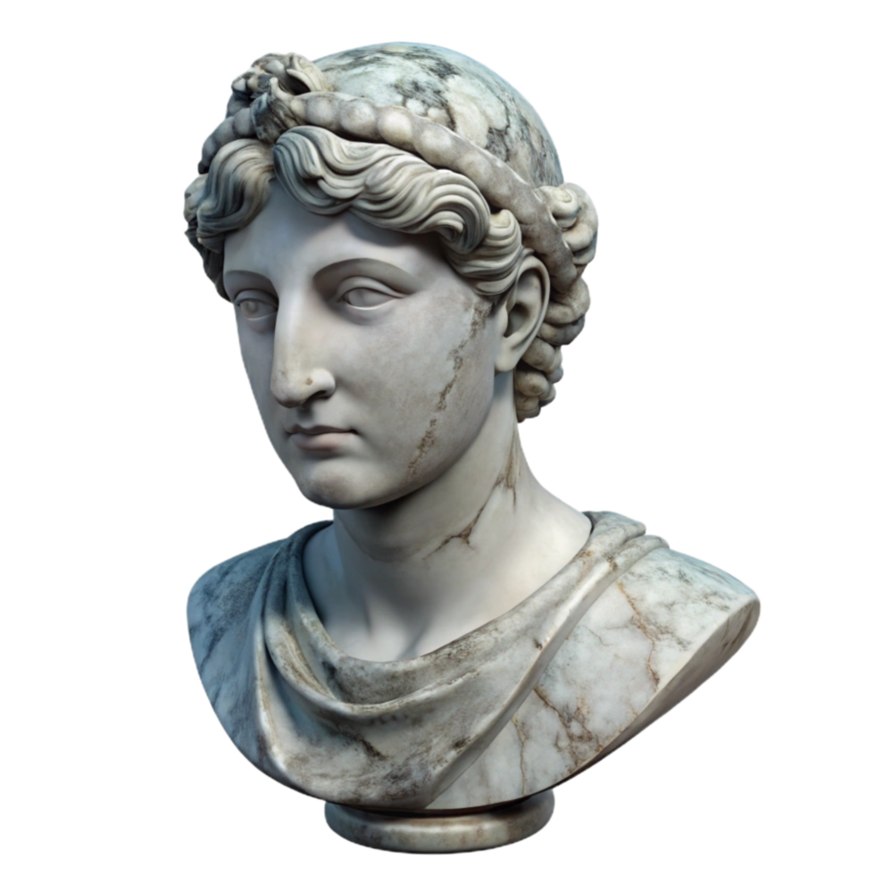 impressive contemporary Marble Statue Realistic Texture Cutout high resolution png