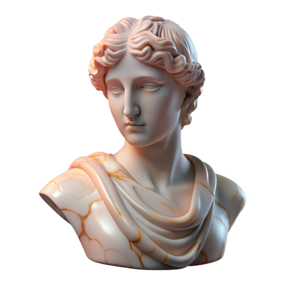 impressive modern Marble Statue Soft Lighting Cutout high resolution png