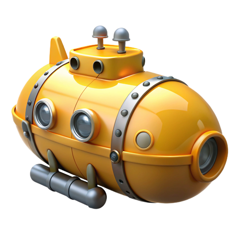 impressive creative Marine Rescue Submersible Side Profile png