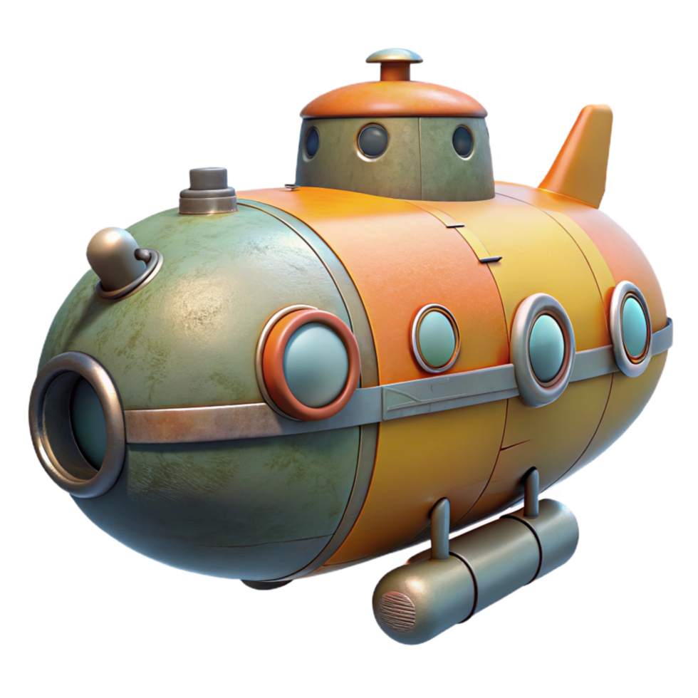 wonderful classic Marine Rescue Submersible Side Profile exclusive png