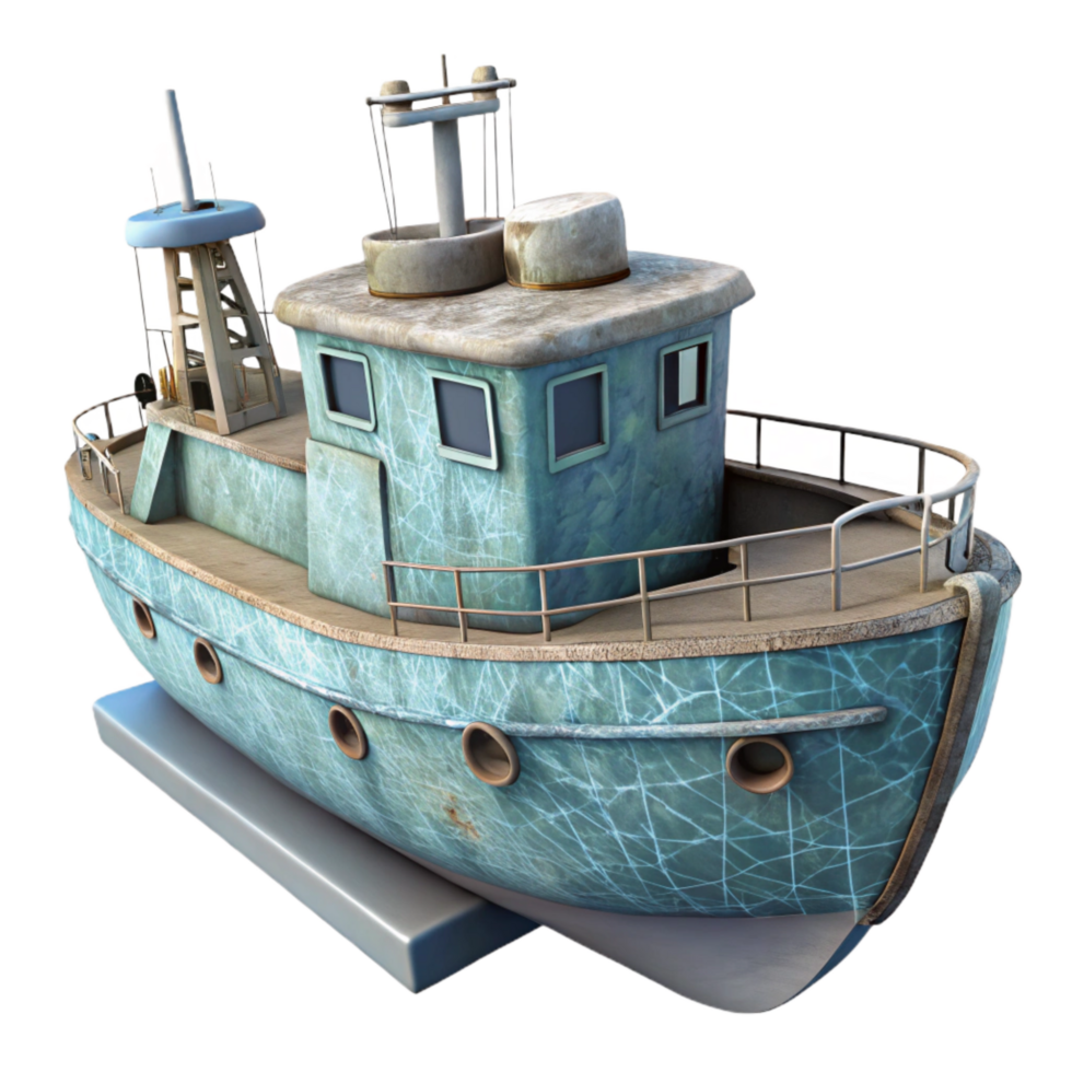 elegant classic Marine Research Vessel Side Profile Cutout high quality png