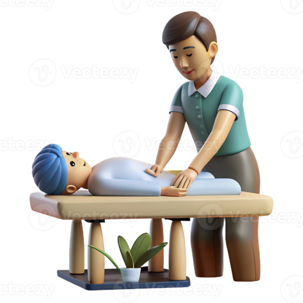 wonderful abstract Massage Therapist Hands Working Side View authentic png