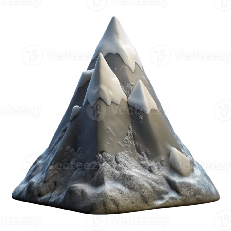 serene classic Matterhorn Iconic Silhouette Cutout premium png