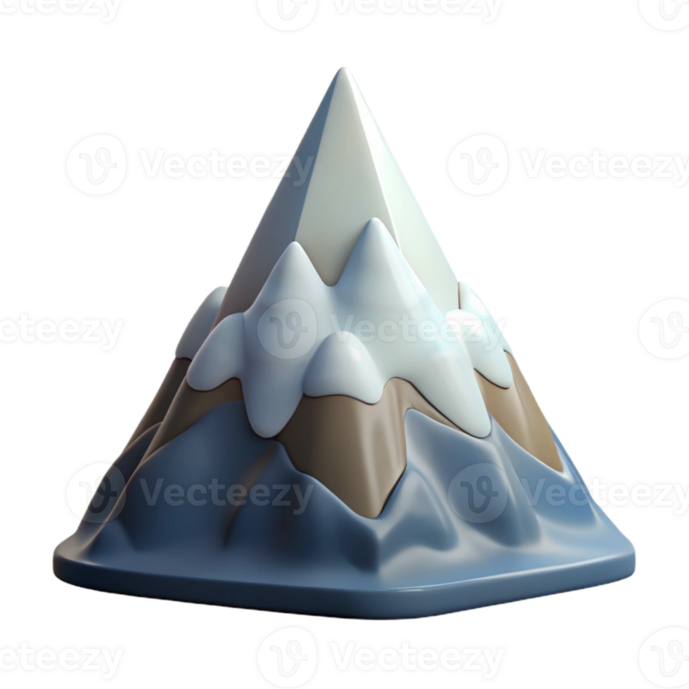 wonderful creative Matterhorn Triangular Peak Snow Capped Cutout genuine png