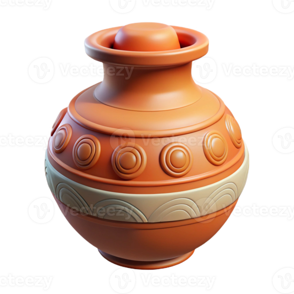 extraordinary traditional Mayan Pottery Vessel Abstract Decoration Isolated high resolution png