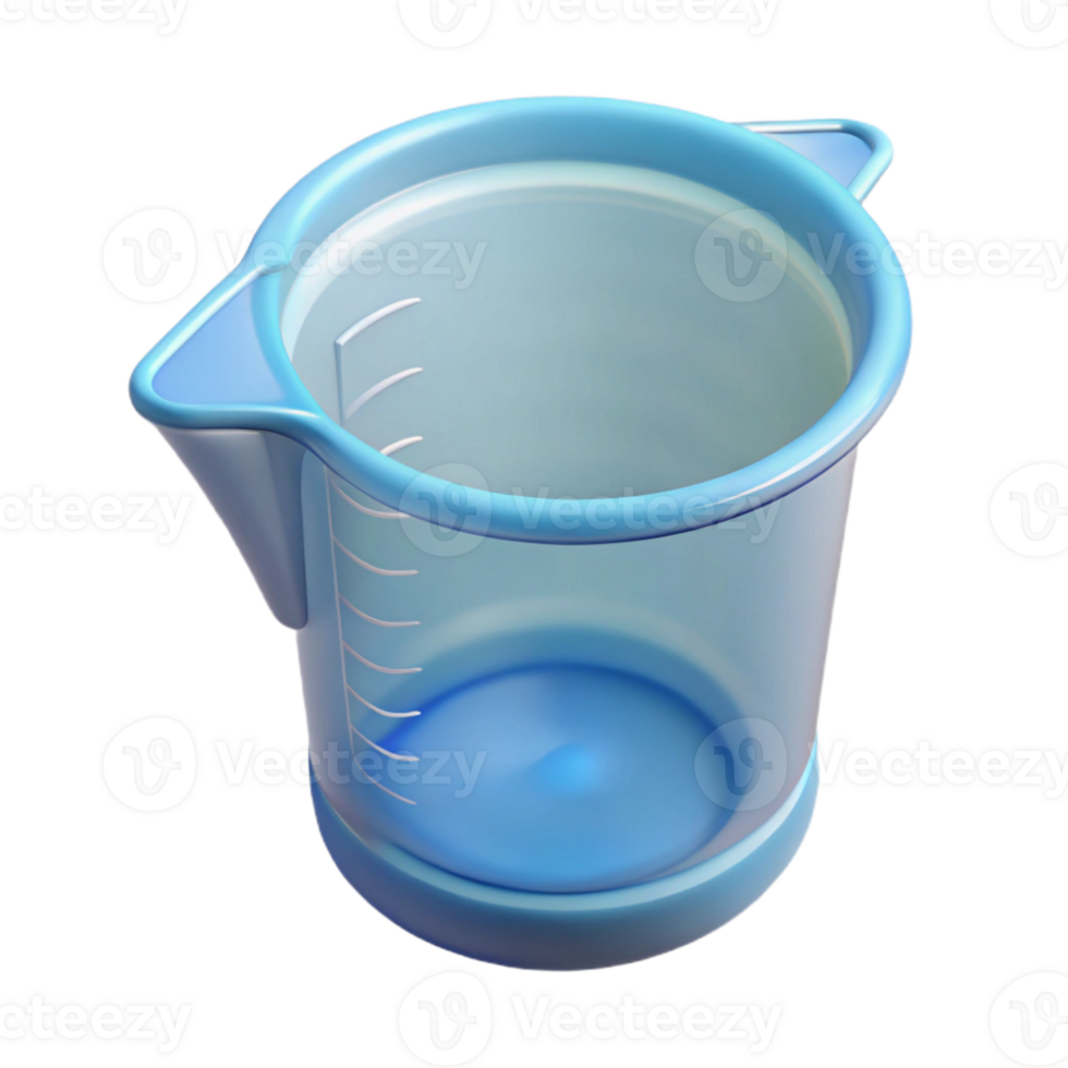 beautiful classic Measuring Cup Clear Plastic Isolated Cutout Transparent Background high quality png
